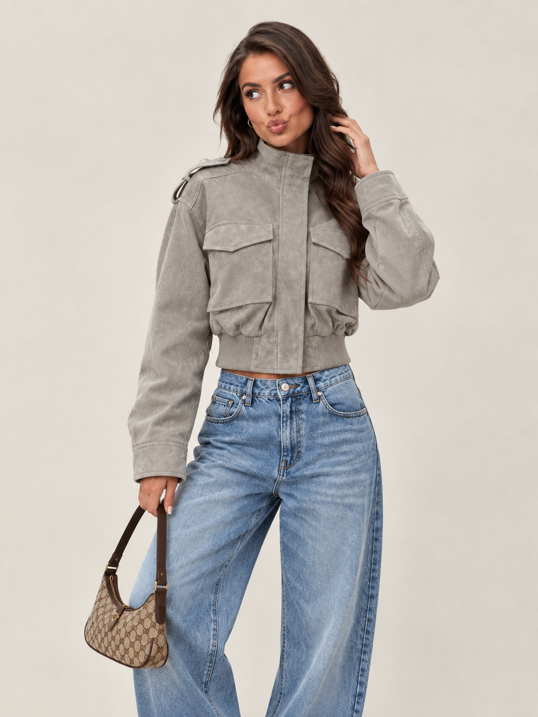 MILA - Veste en daim