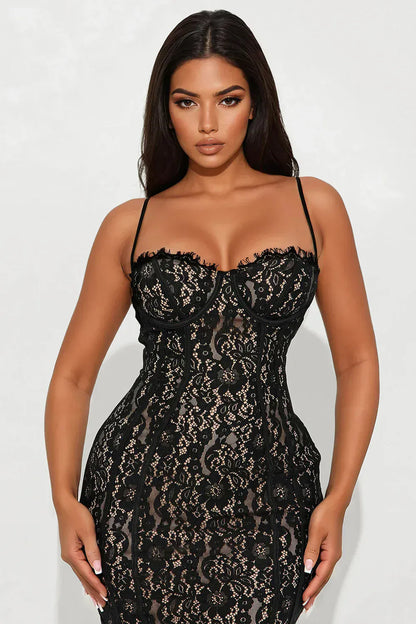 Mia - Robe Bustier en Dentelle