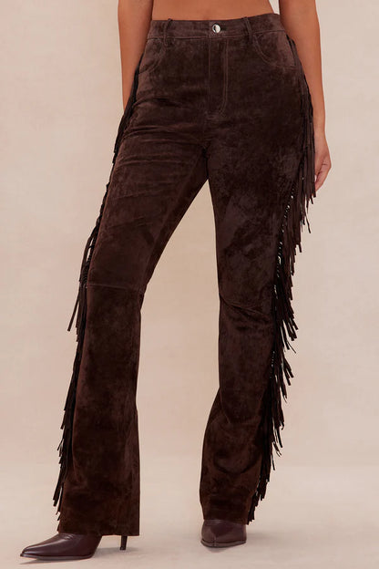 Vanita - pantalón de flecos
