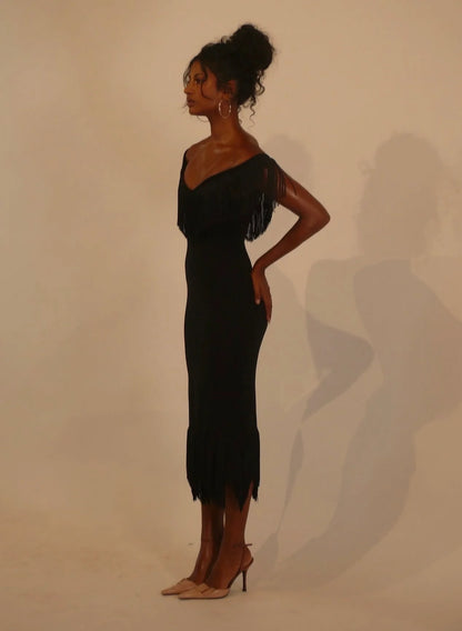 ISABELLA – Vestido de flecos