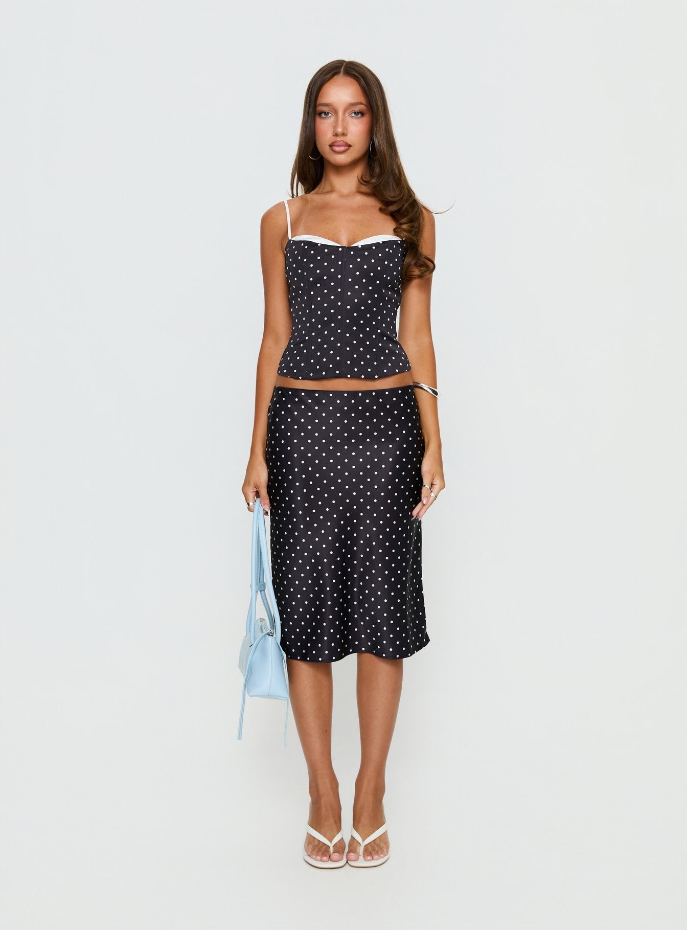 Victoria - Ensemble en satin à pois