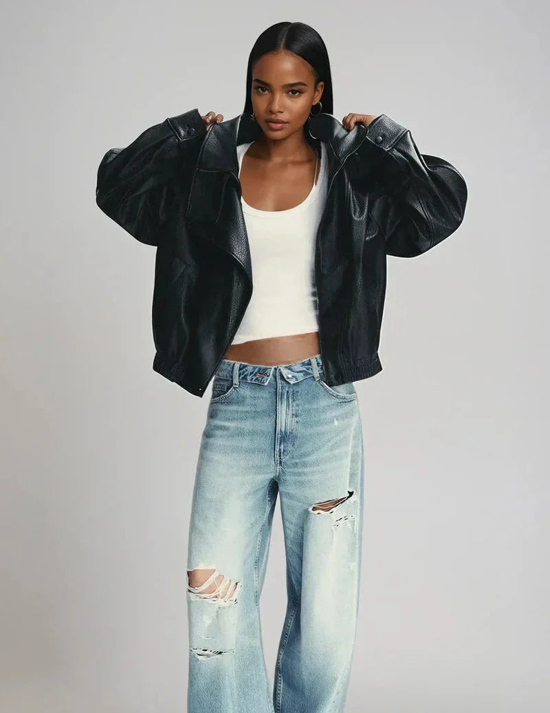 Carla - Chaqueta de cuero