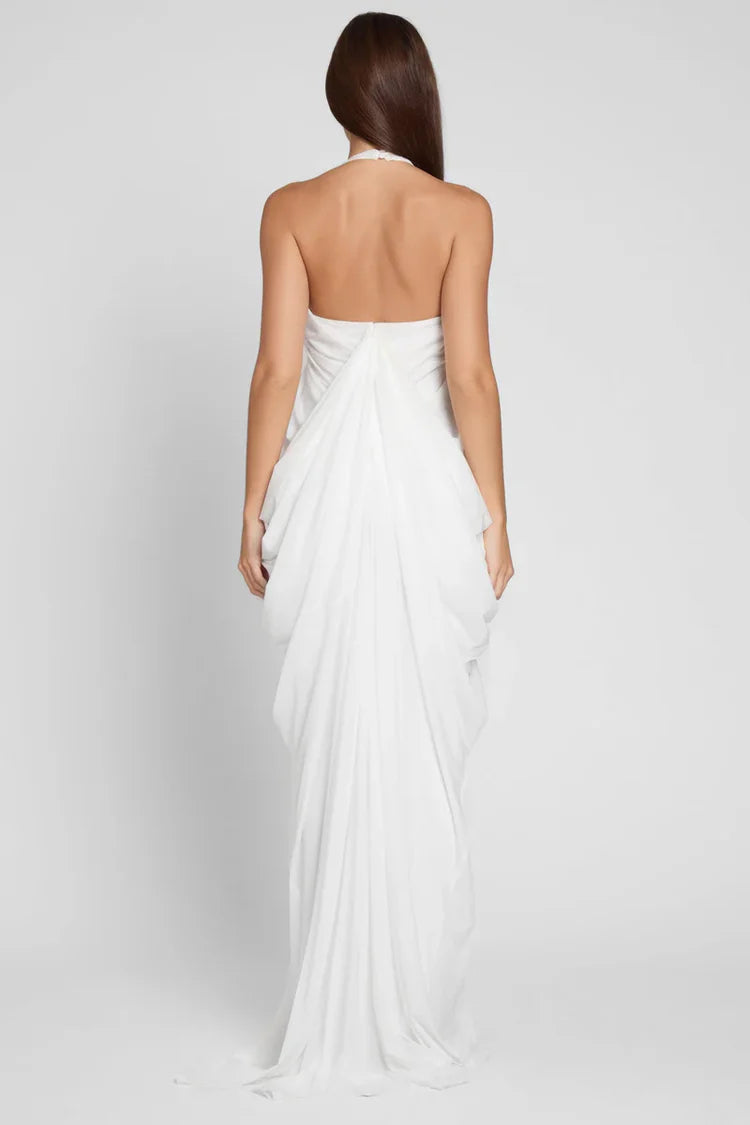 Giulia - Vestido drapeado sin espalda