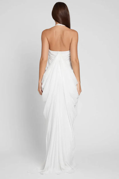 Giulia - Vestido drapeado sin espalda