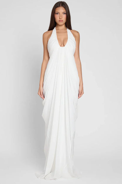 Giulia - Vestido drapeado sin espalda