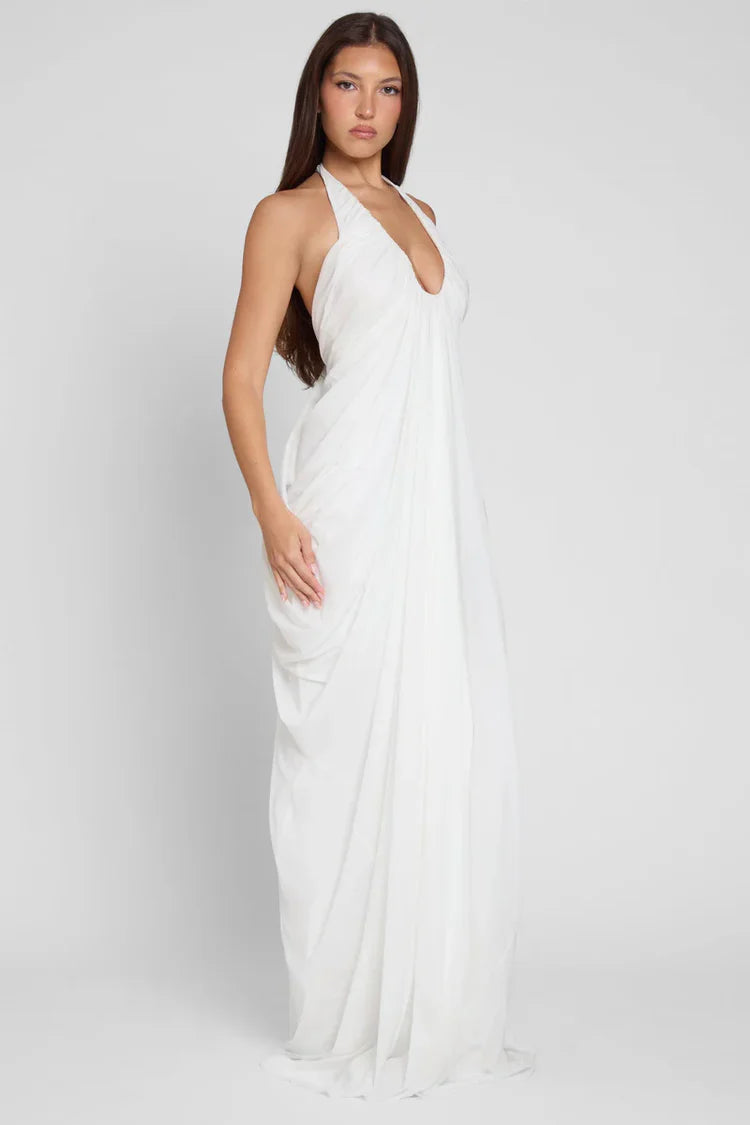 Giulia - Vestido drapeado sin espalda