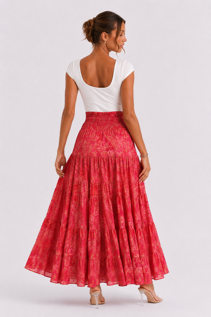 Falda larga bohemia Perla