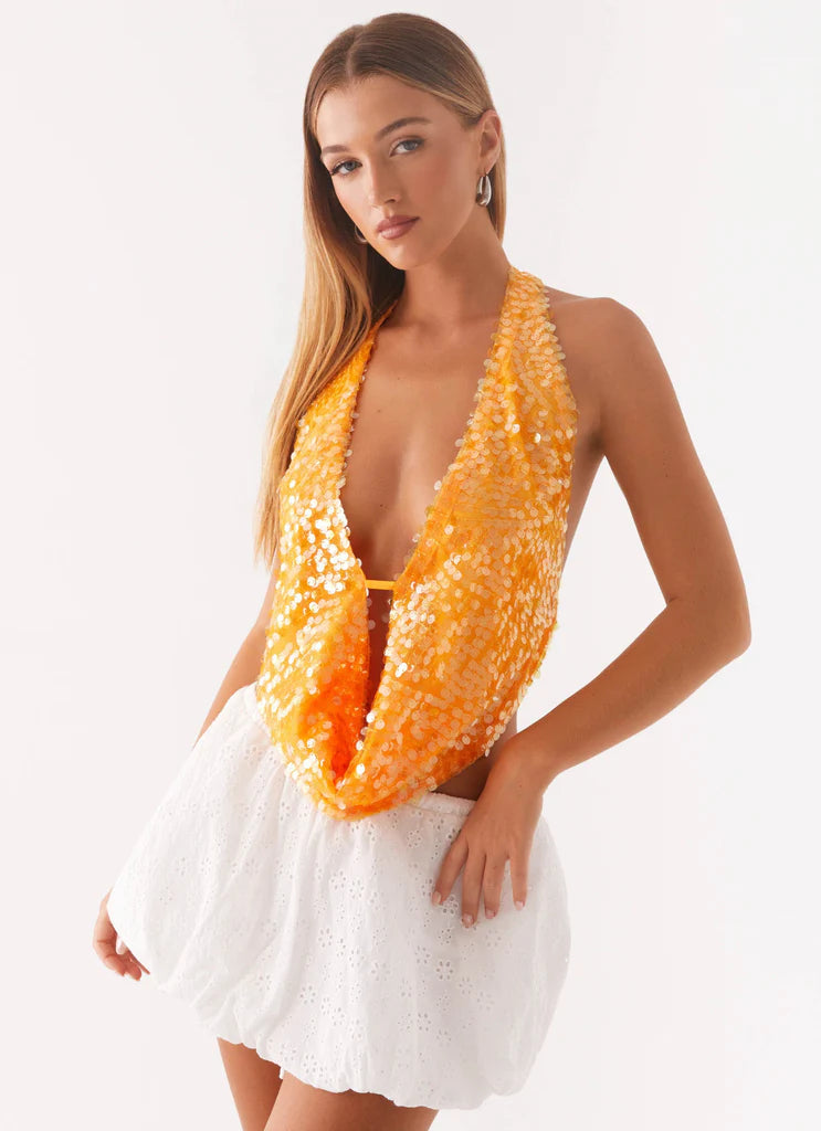 Elena – Camiseta sin mangas escotada