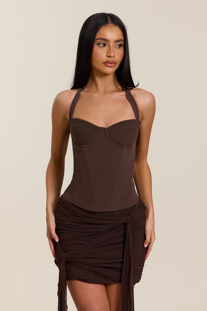 Sandra - Corcet Marron