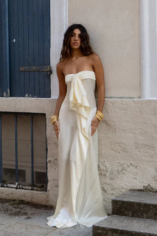 SOLENA – Vestido largo fluido